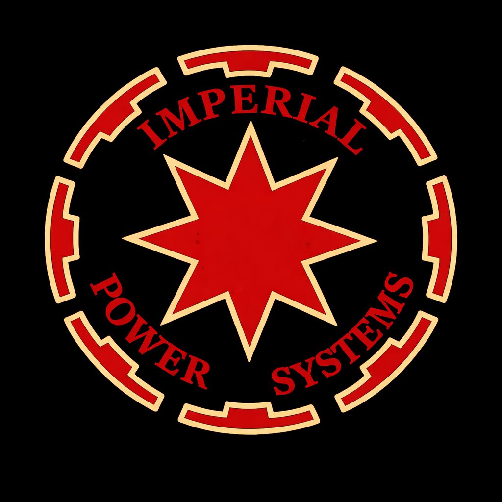 Logo of Imperial Power Systems featuring a red star and circular text.